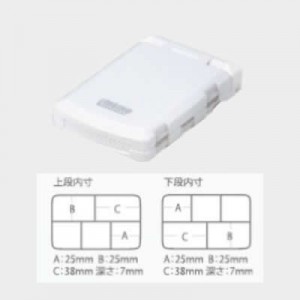 メイホウ あきおくん PA-10SS パールホワイト (タックルボックス タックルケース)