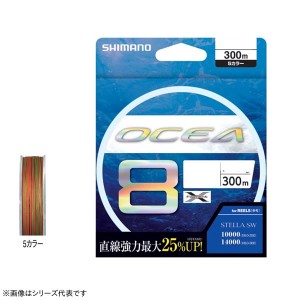 シマノ オシア8 10m×5カラー 10号 300m LD-A71S (ソルトライン PEライン 釣り糸)