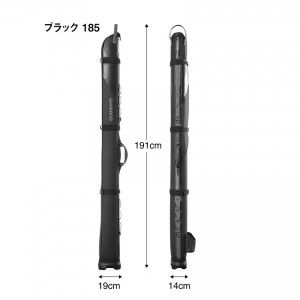 シマノ ロックショアタフロッドケース 185 ブラック BR-201X (ロッドケース 竿ケース)(大型商品A)