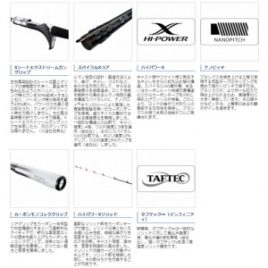 シマノ ライトゲームエクスチューン T82-MH190/左 (船竿)