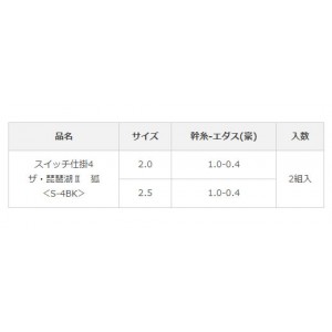 カツイチ スイッチ仕掛4 ザ 琵琶湖2 狐 S-4BK (仕掛け)