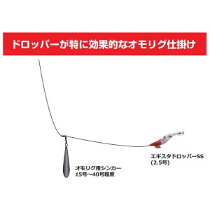 釣研 エギスタドロッパーSS 2.5号 (エギング エギ)