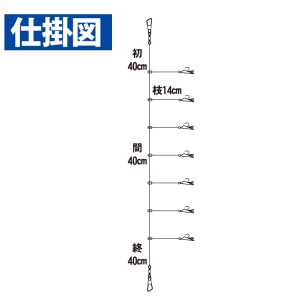 ハヤブサ 宗八カレイ オーロラ餌板 丸セイゴネムリ 7本鈎 18-8 SD872 (サビキ仕掛け 釣り)