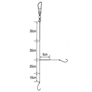 まるふじ キス カレイ 五目天秤 H-017 (投げ釣り 仕掛け)