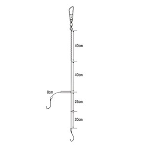 まるふじ カレイ アイナメ天秤仕掛 H-015 (投げ釣り 仕掛け)