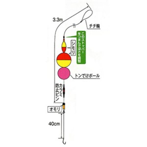 まるふじ トンでけー簡単ウキ釣りセット 淡水マルチ DD-06 (仕掛け)