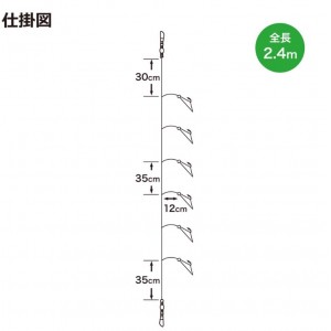 浜田商会 胴突ハゲ皮サビキ 14  ASE022-14 (サビキ仕掛け 釣り)